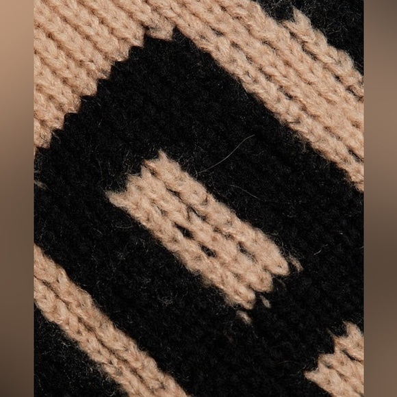 ANINE BING Kendrick Wool/Cashmere Blend University Paris Sweater in Light Camel - Picture 10 of 16